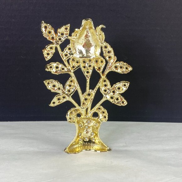 Vintage Torino Earring Holder Tree Rose Gold Tone - Picture 4 of 9